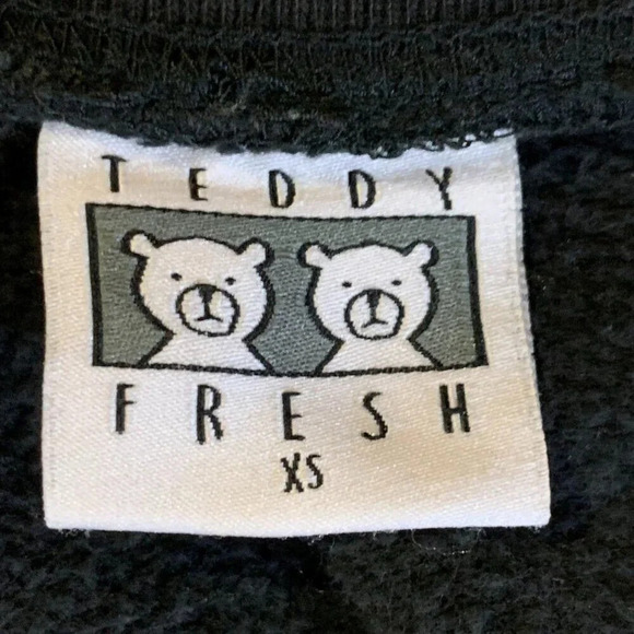 Teddy Fresh Men's HIP Crewneck Sweatshirt Embroidered Streetwear Sweatshirt SZ X - Picture 6 of 11